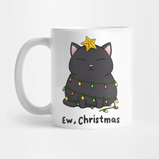 Ew Christmas Cute Black Cat Christmas Tree Mug